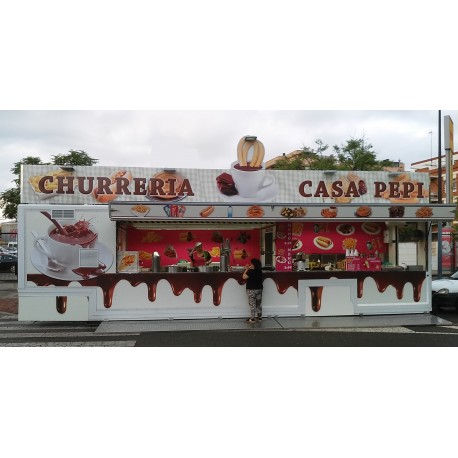 semiremolque 9Mtrs churreria bar