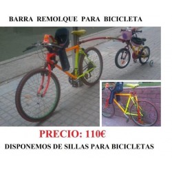Barra remolque bicicleta infantil
